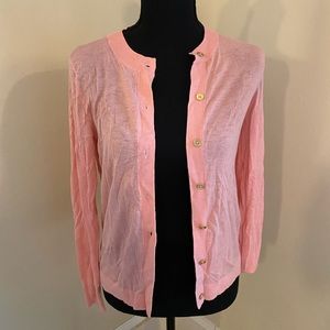 Pink LOFT cardigan